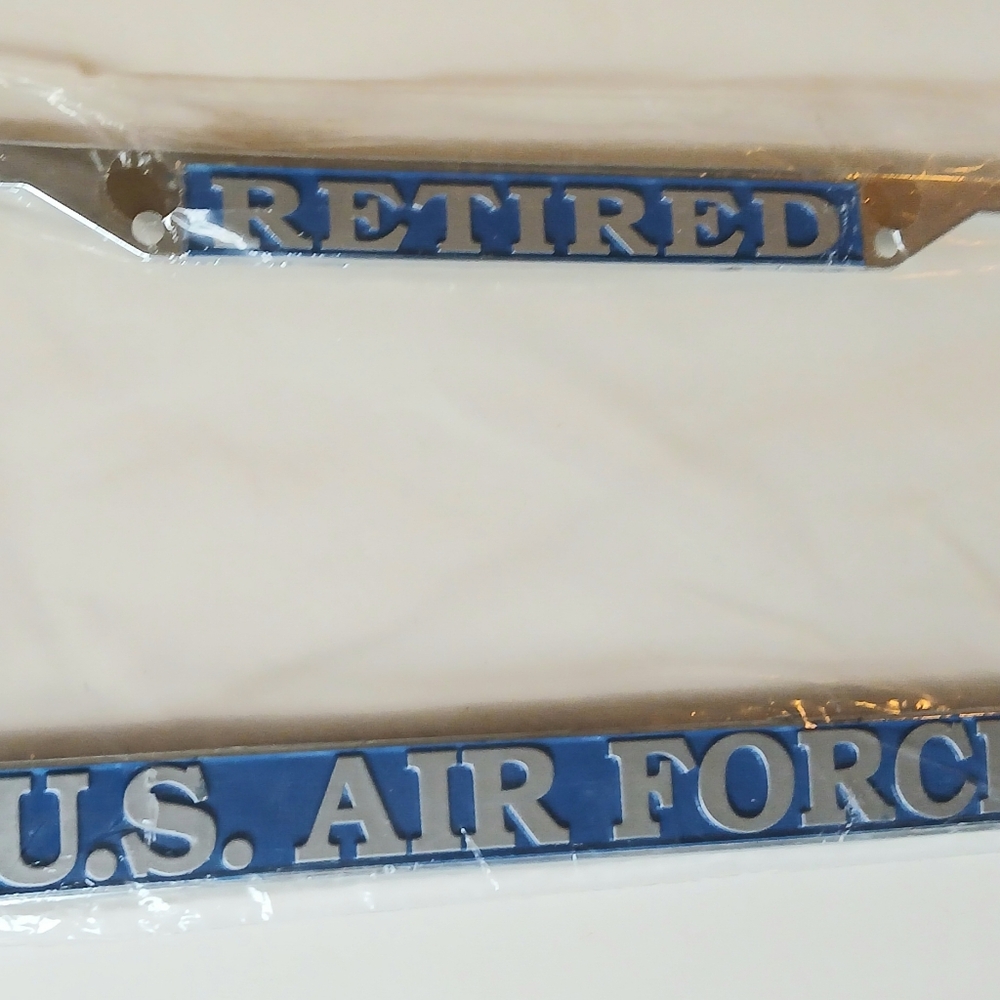 Retired U.S. Air Force License Plate Frame